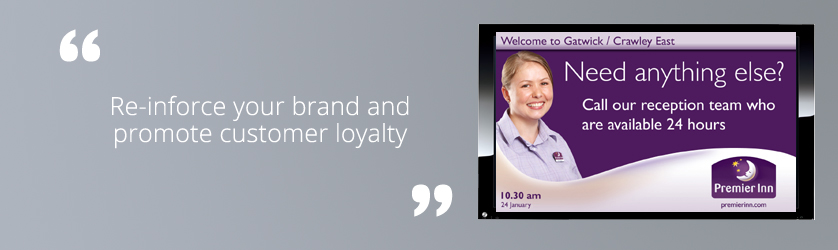 reinforce your brand and promote customer loyalty
